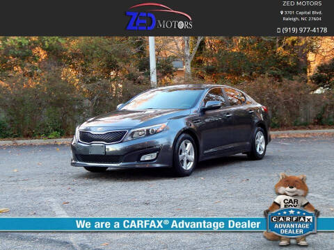 2015 Kia Optima for sale at Zed Motors in Raleigh NC
