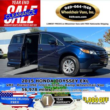 2015 Honda Odyssey for sale at Wheelchair Vans Inc in Laguna Hills CA
