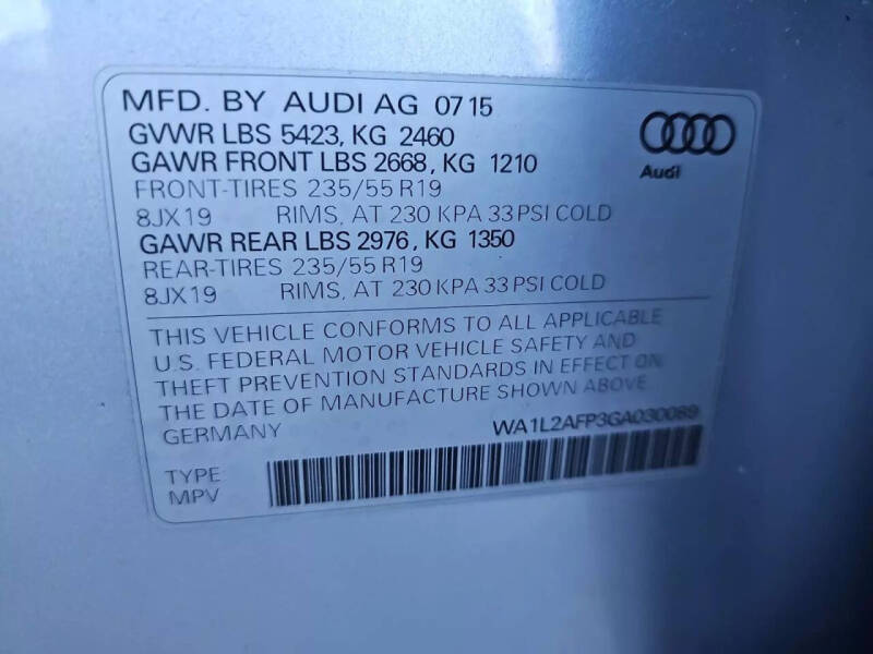 2016 Audi Q5 2.0T quattro Premium Plus