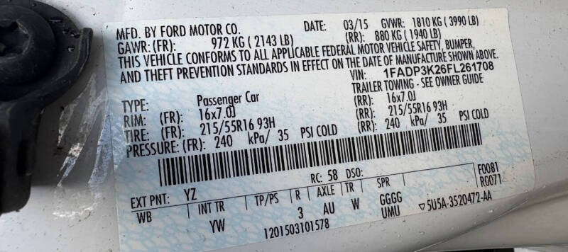 2015 Ford Focus SE