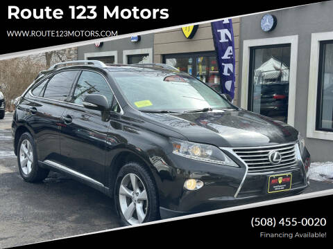 2015 Lexus RX 350 for sale at Route 123 Motors in Norton MA