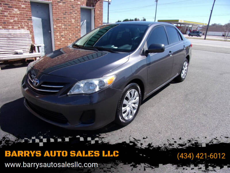 2013 Toyota Corolla for sale at BARRYS AUTO SALES LLC in Danville VA