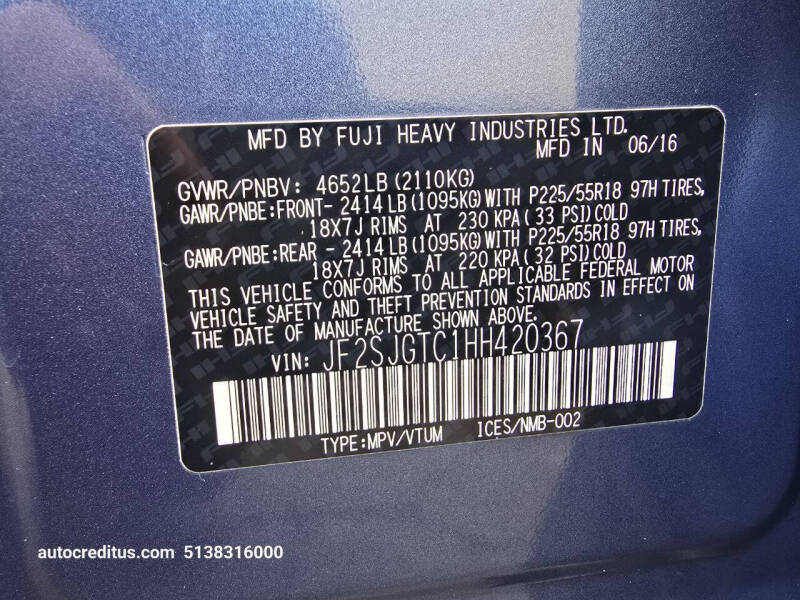 2017 Subaru Forester 2.0XT Touring