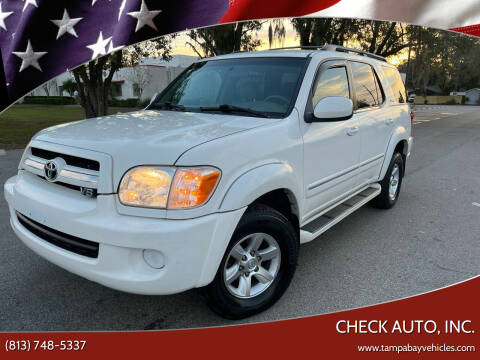 2005 Toyota Sequoia for sale at CHECK AUTO, INC. in Tampa FL