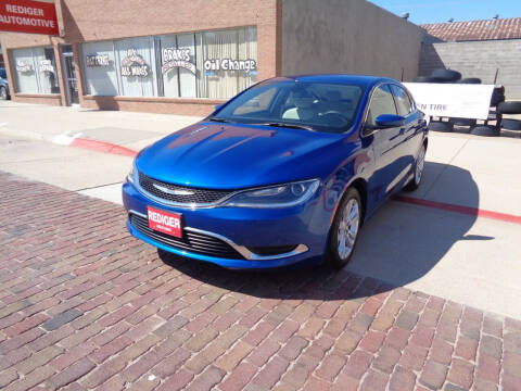 2015 Chrysler 200 for sale at Rediger Automotive in Milford NE