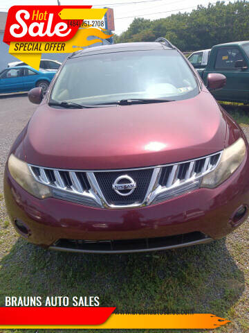 2009 Nissan Murano for sale at BRAUNS AUTO SALES in Pottstown PA