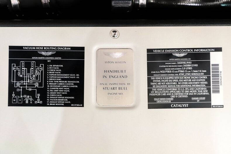 2003 Aston Martin V12 Vanquish