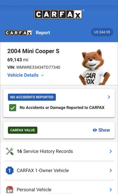 2004 MINI Cooper S
