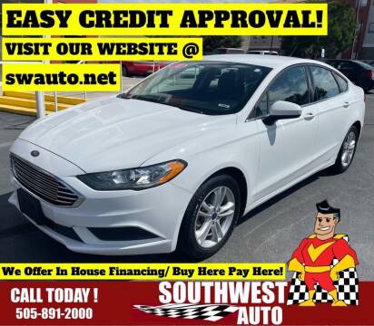 2018 Ford Fusion for sale at SOUTHWEST AUTO in Albuquerque NM