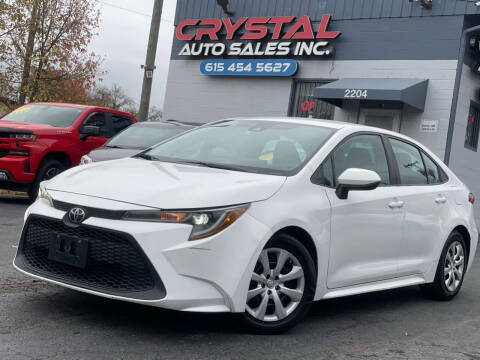 2020 Toyota Corolla for sale at Crystal Auto Sales Inc in Nashville TN