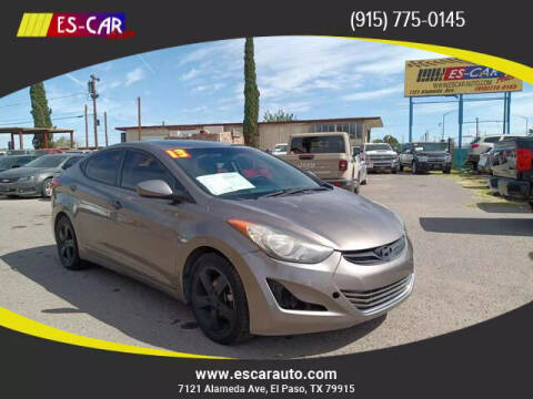 2013 Hyundai Elantra for sale at Escar Auto in El Paso TX