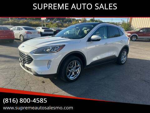 2020 Ford Escape for sale at SUPREME AUTO SALES in Grandview MO