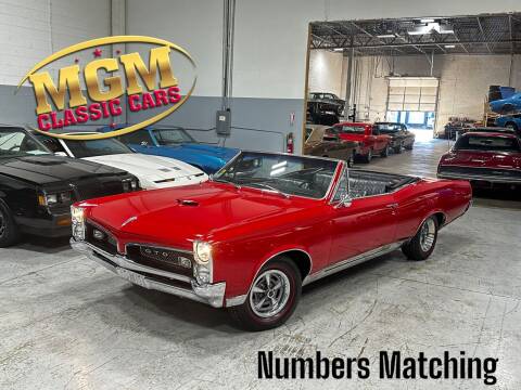 1967 Pontiac GTO for sale at MGM CLASSIC CARS in Addison IL