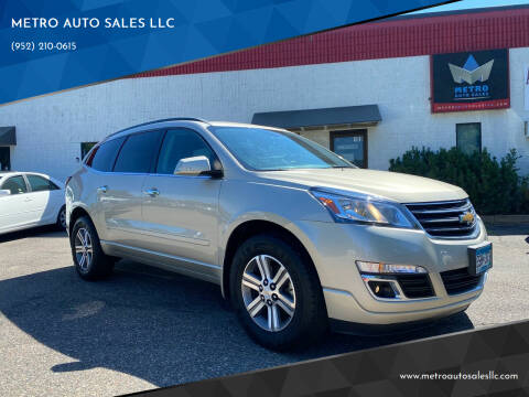 2015 Chevrolet Traverse for sale at METRO AUTO SALES LLC in Lino Lakes MN