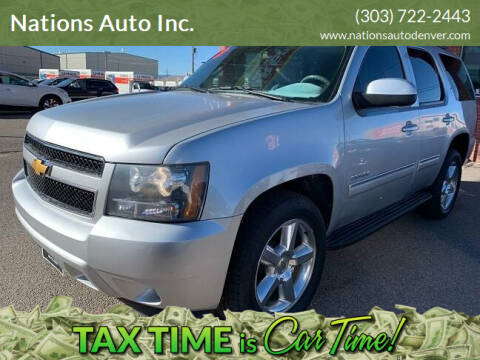 2013 Chevrolet Tahoe for sale at Nations Auto Inc. in Denver CO