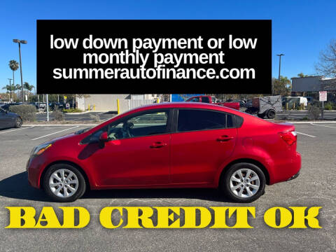 2012 Kia Rio for sale at SUMMER AUTO FINANCE in Costa Mesa CA