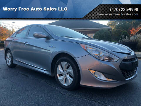 2015 Hyundai Sonata Hybrid for sale at Worry Free Auto Sales LLC in Woodstock GA