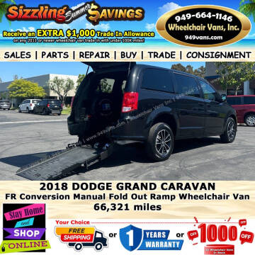 2018 Dodge Grand Caravan for sale at Wheelchair Vans Inc in Laguna Hills CA