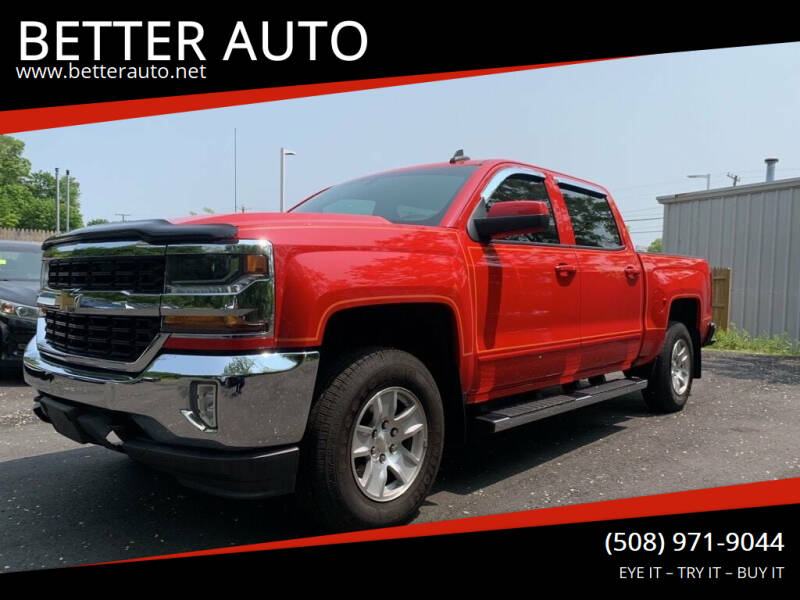 2016 Chevrolet Silverado 1500 for sale at BETTER AUTO in Attleboro MA