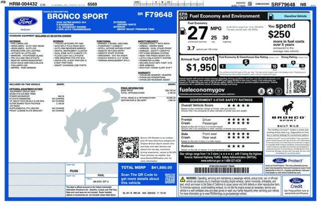 2025 Ford Bronco Sport Outer Banks