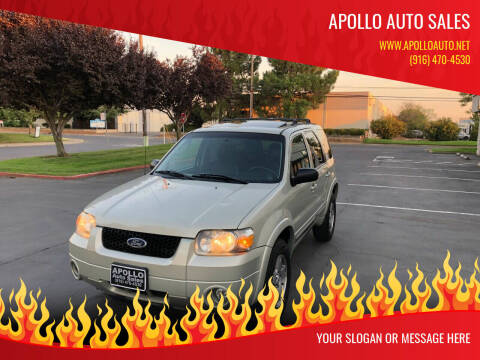 2005 Ford Escape for sale at APOLLO AUTO SALES in Sacramento CA