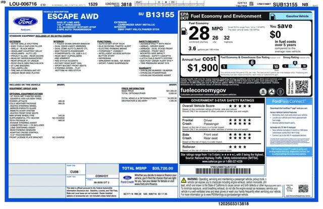 2025 Ford Escape ST-Line
