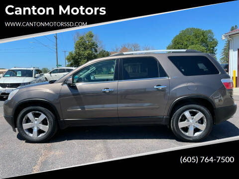 2012 GMC Acadia for sale at Canton Motors in Canton SD