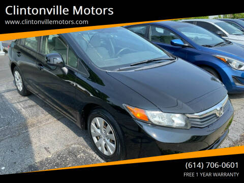 2012 Honda Civic for sale at Clintonville Motors in Columbus OH