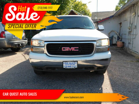 2005 GMC Yukon for sale at CAR QUEST AUTO SALES in Houston TX