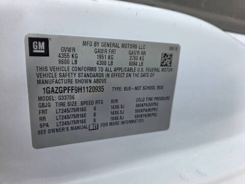 2017 Chevrolet Express LT 3500