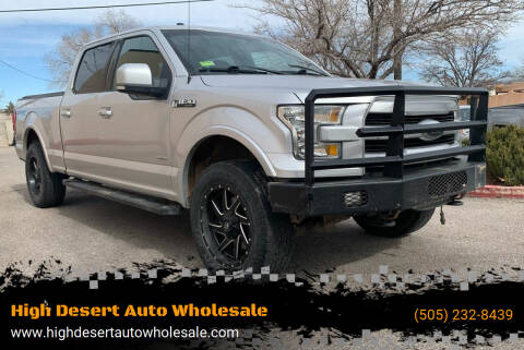 2015 Ford F-150 for sale at High Desert Auto Wholesale in Albuquerque NM