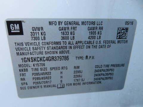 2016 Chevrolet Tahoe LTZ