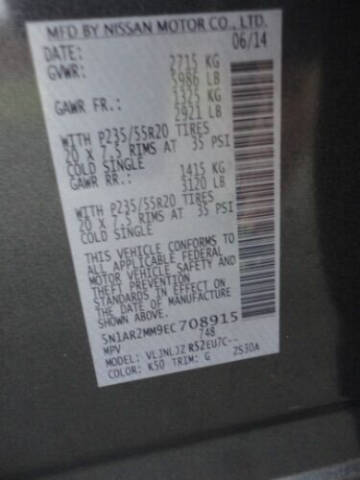 2014 Nissan Pathfinder Platinum