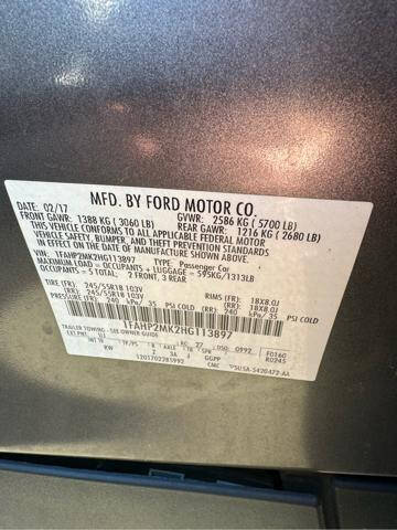 2017 Ford Taurus Police Interceptor