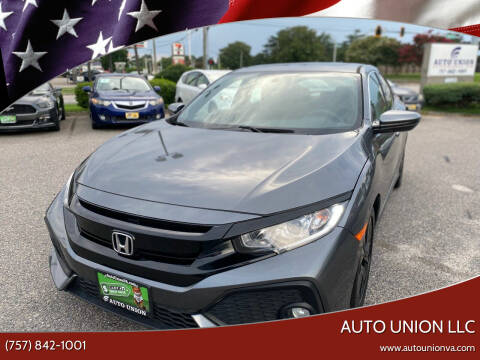 2018 Honda Civic for sale at Auto Union LLC in Virginia Beach VA
