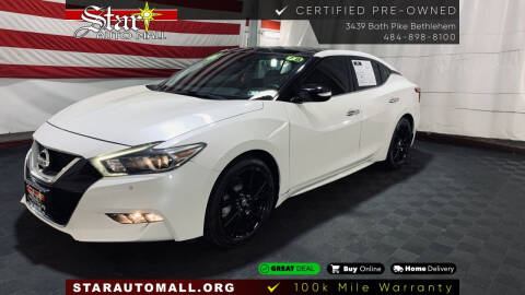 2016 Nissan Maxima for sale at STAR AUTO MALL 512 in Bethlehem PA