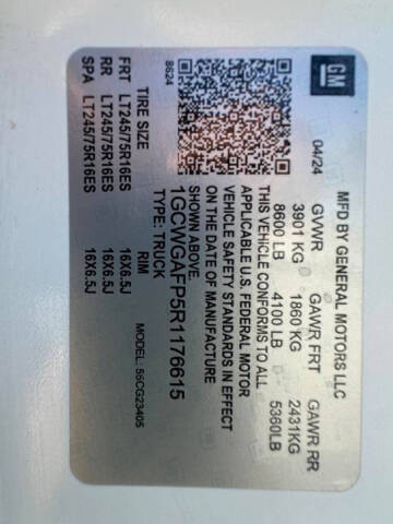 2024 Chevrolet Express 2500