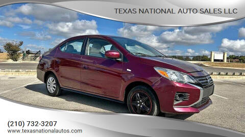 2021 Mitsubishi Mirage G4 for sale at Texas National Auto Sales LLC in San Antonio TX