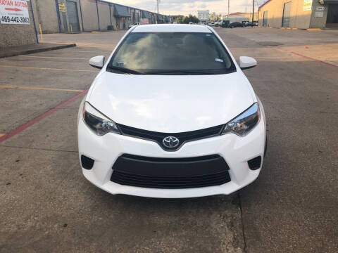 2016 Toyota Corolla for sale at Rayyan Autos in Dallas TX