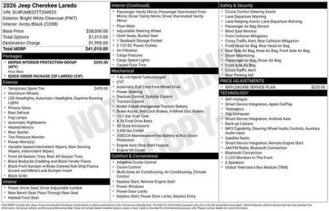 2026 Jeep Cherokee Laredo