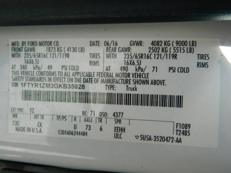 2016 Ford Transit 250