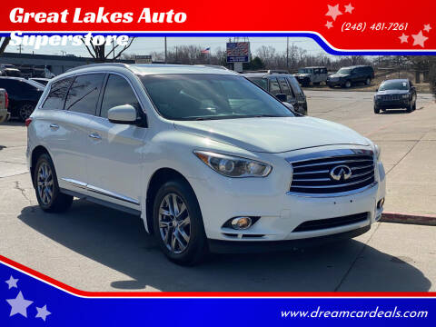 2013 Infiniti JX35 for sale at Great Lakes Auto Superstore in Waterford Township MI