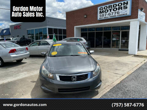 2008 Honda Accord for sale at Gordon Motor Auto Sales Inc. in Norfolk VA