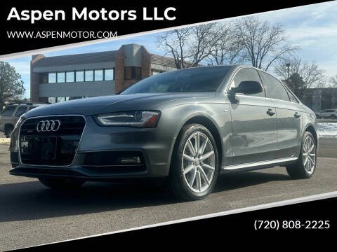 2015 Audi A4 for sale at Aspen Motors LLC in Denver CO