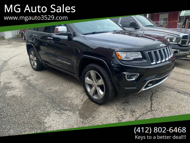 2013 Jeep Grand Cherokee for sale at MG Auto Sales in Pittsburgh PA