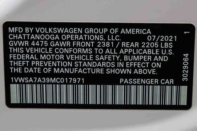 2021 Volkswagen Passat SE
