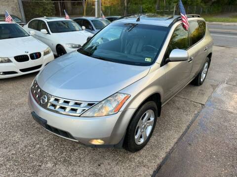 2004 Nissan Murano for sale at BEB AUTOMOTIVE in Norfolk VA