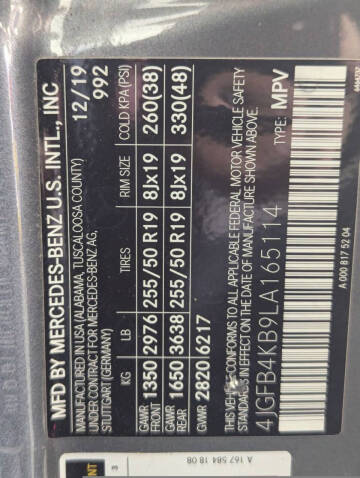 2020 Mercedes-Benz GLE GLE 350 4MATIC