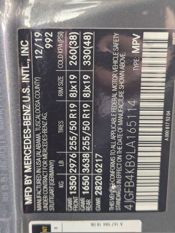 2020 Mercedes-Benz GLE GLE 350 4MATIC