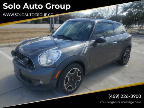 2014 MINI Paceman for sale at Solo Auto Group in Mckinney TX